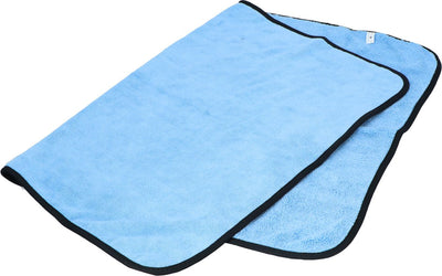 chiffon de séchage en microfibre XL 64 x 88 cm bleu
