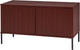 Woood nouveau meuble TV gravure - pin - rouge bordeaux - 56x100x44