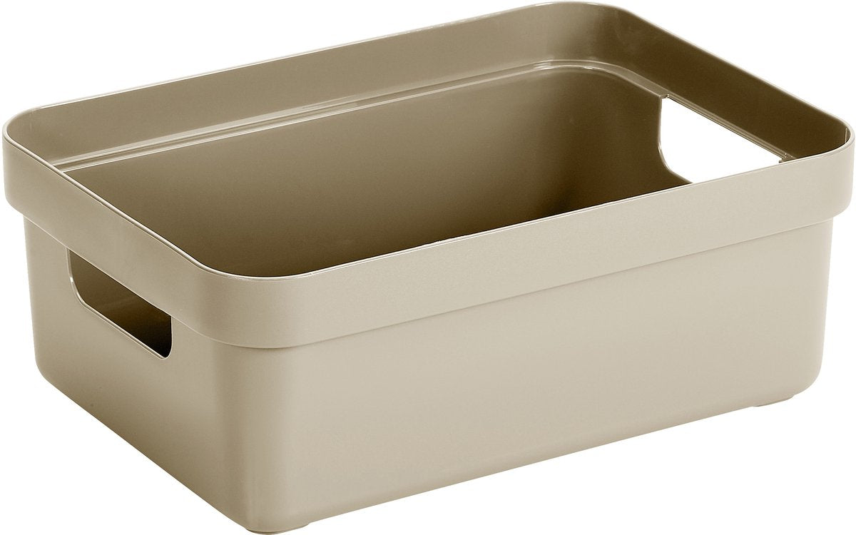 Sunware sigma home boîte de rangement 9l beige 350 x 246 x 122 mm