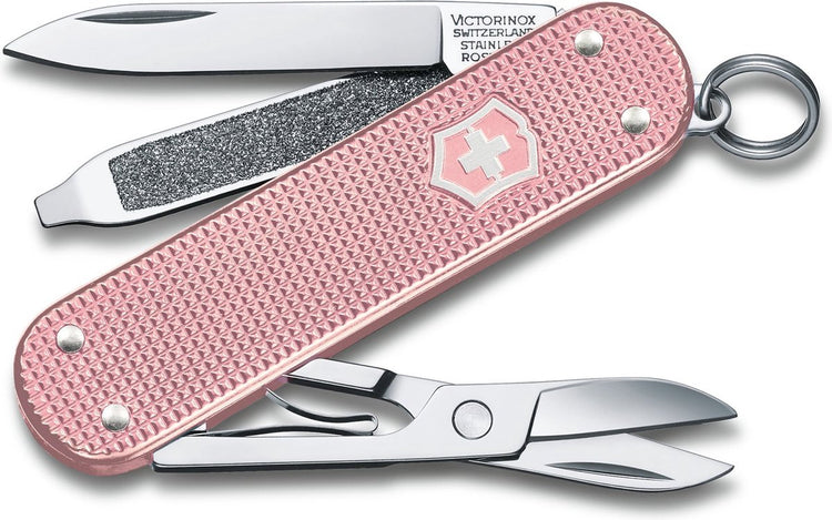 Couteau de poche Victorinox classic alox colours - barbe à papa - 5 fonctions