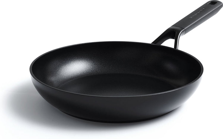 Kitchenaid classic ensemble de poêles à frire en aluminium forgé 2 pièces - noir - induction - antiadhésif - sans PFA