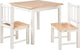 Geuther Chaises pour enfants pour tout-petits avec table pour enfants - Groupe de sièges pour enfants - Groupe de sièges pour enfants 3 pièces en bois - Table à peindre pour enfants - blanc