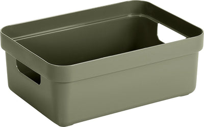 Sunware - boîte de rangement sigma home 9l vert foncé - 35 x 24,6 x 12,2 cm