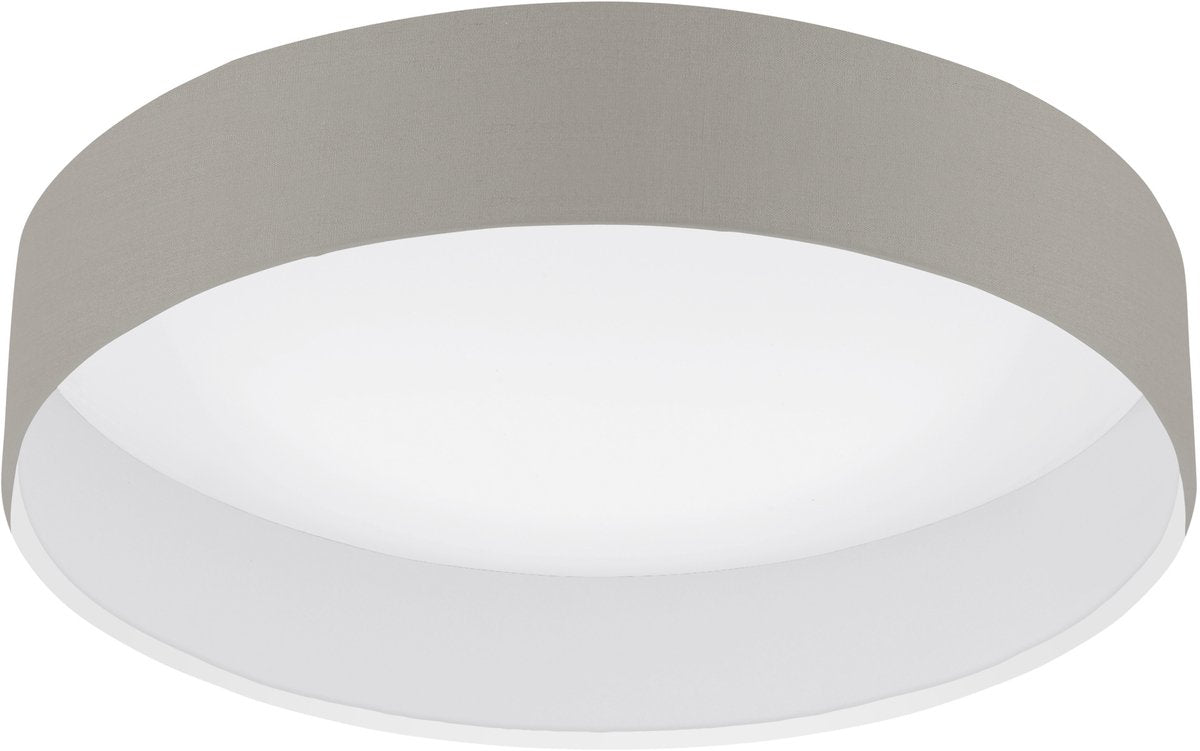 Eglo Pasteri - plafonnier - LED - ø32 cm - blanc - taupe