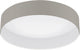 Eglo Pasteri - plafonnier - LED - ø32 cm - blanc - taupe