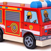 Bigjigs en bois d'empilement de pompiers