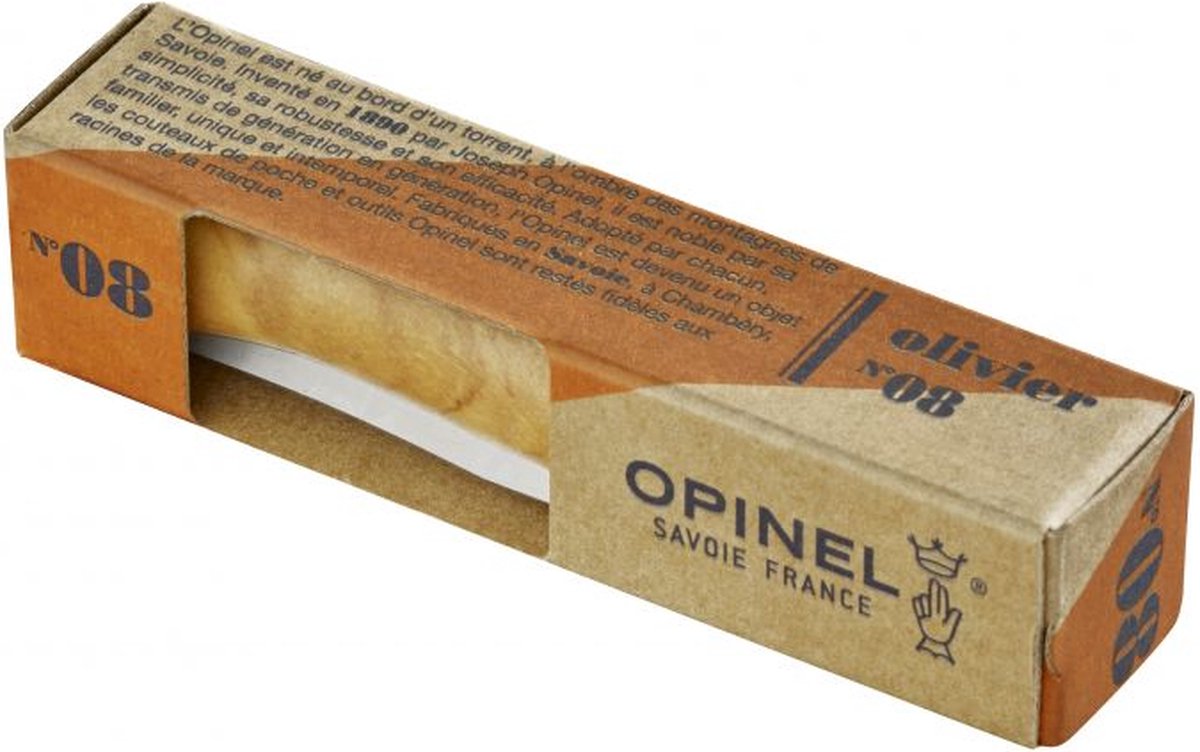 Opinel - couteau de poche - non. 8 - bois d'olivier