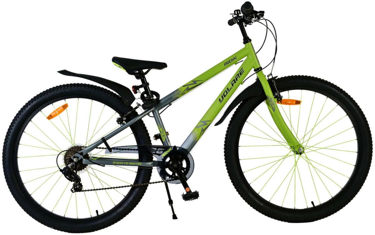 Volare Rocky Children's Bicycle 26 pouces - vert - 7 engrenages