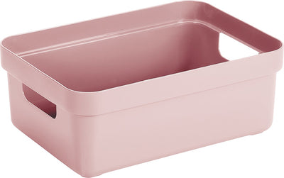 Sunware - boîte de rangement sigma home 9l rose - 35 x 24,6 x 12,2 cm