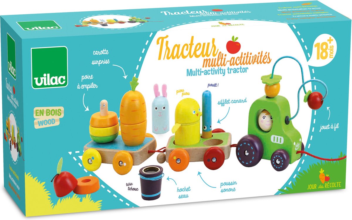 Vilac - tracteur multi-activités