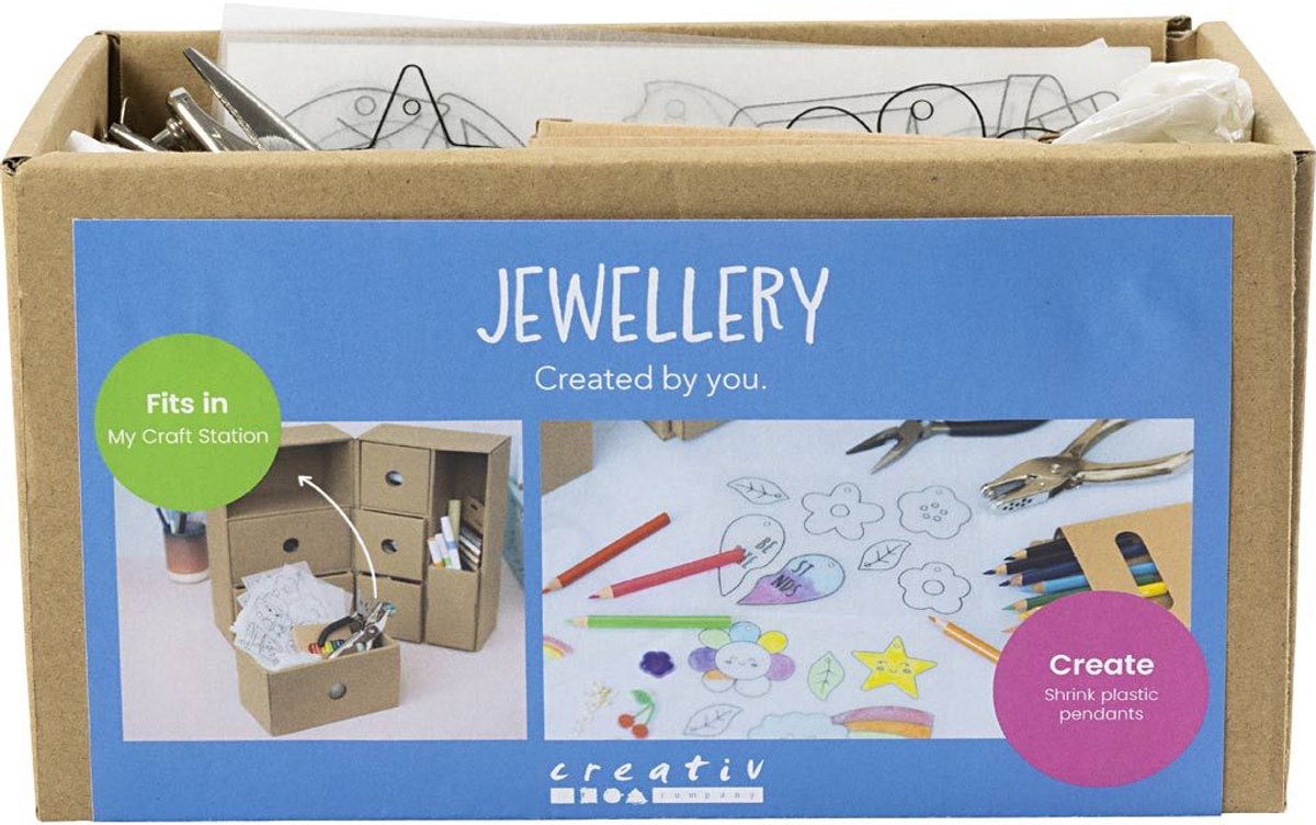 Société créative mes bijoux de station artisanale, différentes couleurs, 1 boîte