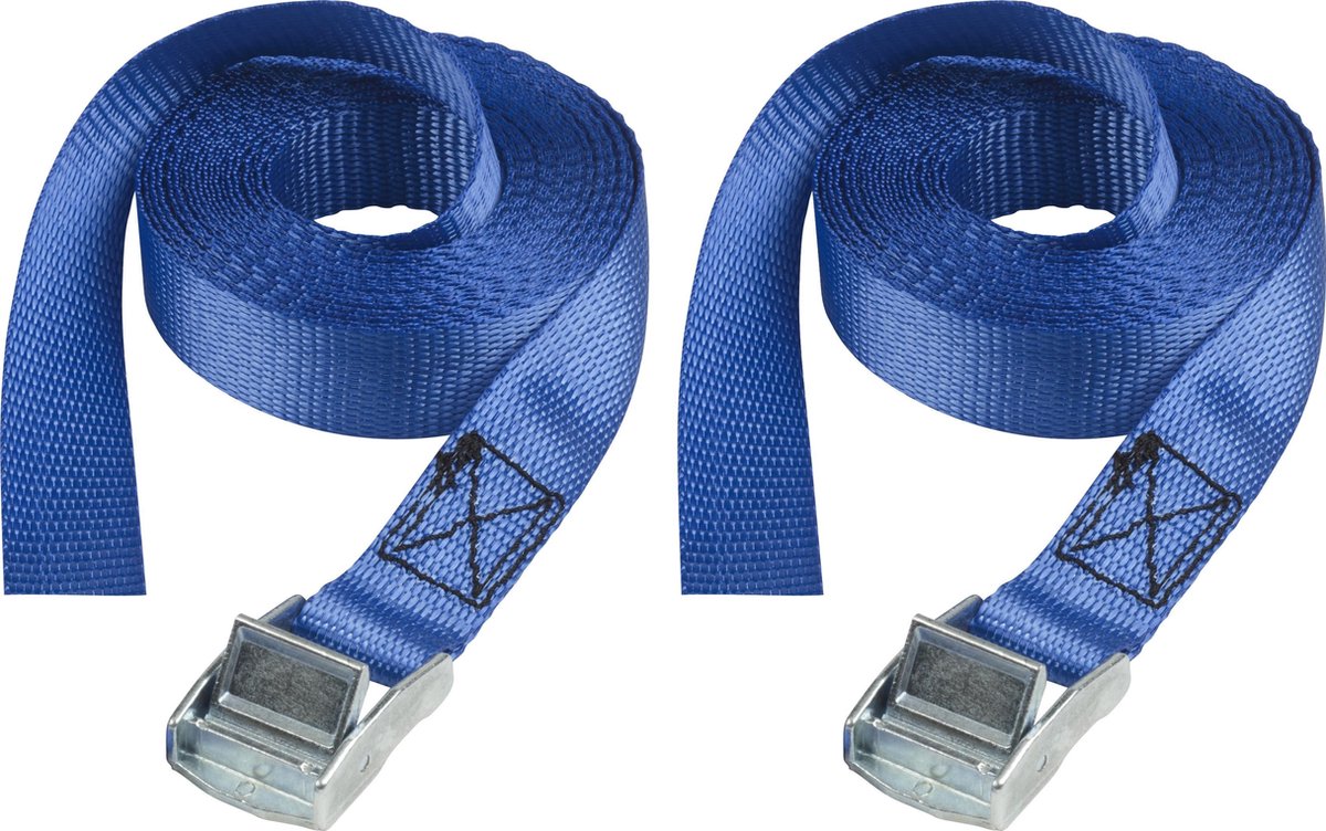Masterlock master lock 4363eurdat sangle de tension sans fin avec boucle de serrage - 2,5m x 25mm - lot de 2