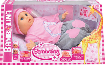 Poupée Dimian avec bouche et son mobiles - Molly Bambolina - 40 cm.
