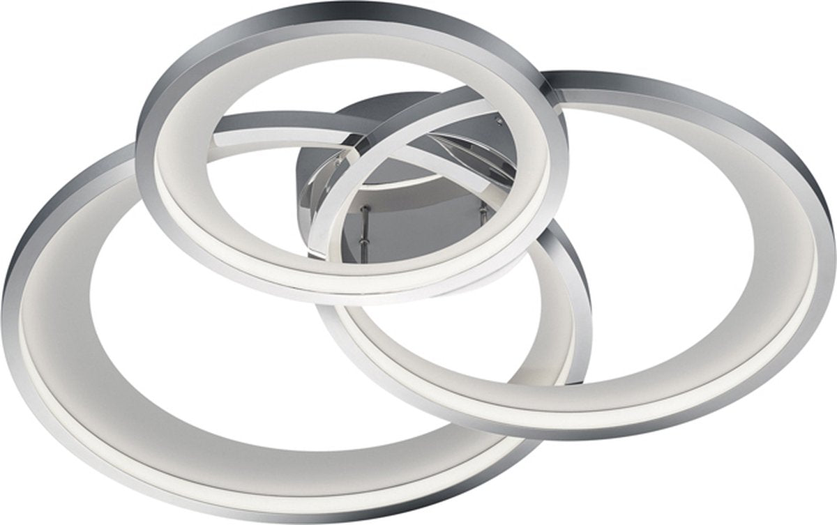 Trio Granada - plafonnier - chrome - incl. 1x SMD 36w - dimmable avec interrupteur - montage au plafond