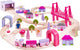 Bigjigs en bois ensemble de train en rose