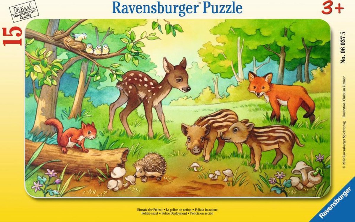 Jeunes animaux Ravensburger dans la forêt