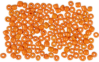 Perles de rocaille Creativ Company, d 3 mm, taille 8 0, taille du trou 0,6-1,0 mm, orange, 25 g 1 boîte