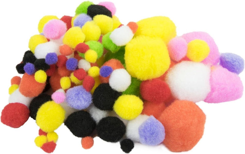 Pompons colorés, 100e.
