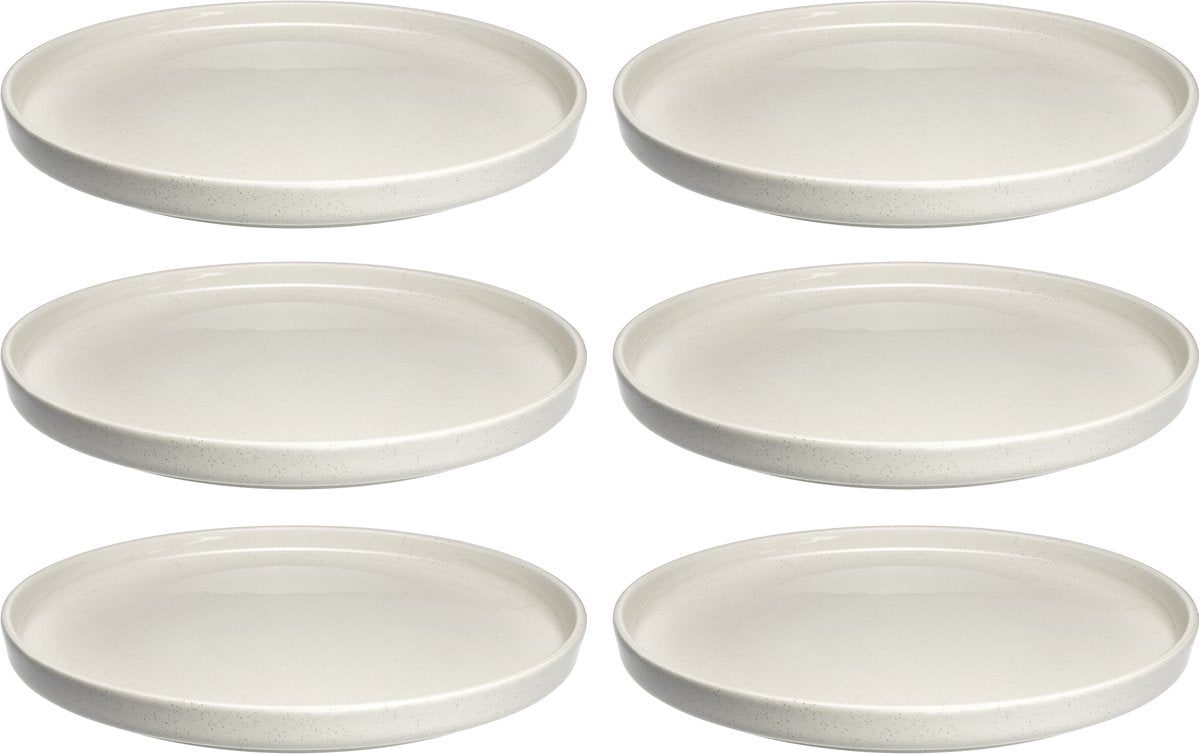 Assiette Leonardo Roma 22cm crème - set 6