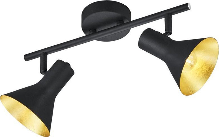 Rl live your light reality nina - spot de plafond - 2 lumières - h 210 mm - noir