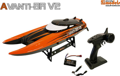 Df-models avanti br v2 rennboot brossé prêt à fonctionner (rtr)