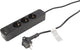 Multiprise Q-link - 3 prises - mise à la terre - avec fiche plate - USB A C - 3 x 1,5 mm² - 1,5 m - noir