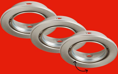 Briloner leuchten reng - luminaire encastrable - 7110-032 - lot de 3 - source lumineuse non incluse - raccord gu10 - ip23 - ø8,6 x 6,5 cm