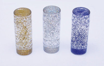 Tickit - Set sensoriel tempête de paillettes (3 pièces) - Bouteilles de paillettes apaisantes en or, argent bleu - Jouets sensoriels pour la concentration, l'apprentissage de la relaxation - à partir de 3 ans