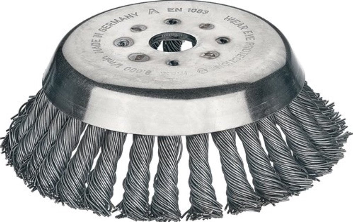 Lessmann - brosse métallique en acier - 180 mm - épaisseur de fil 0,5 mm