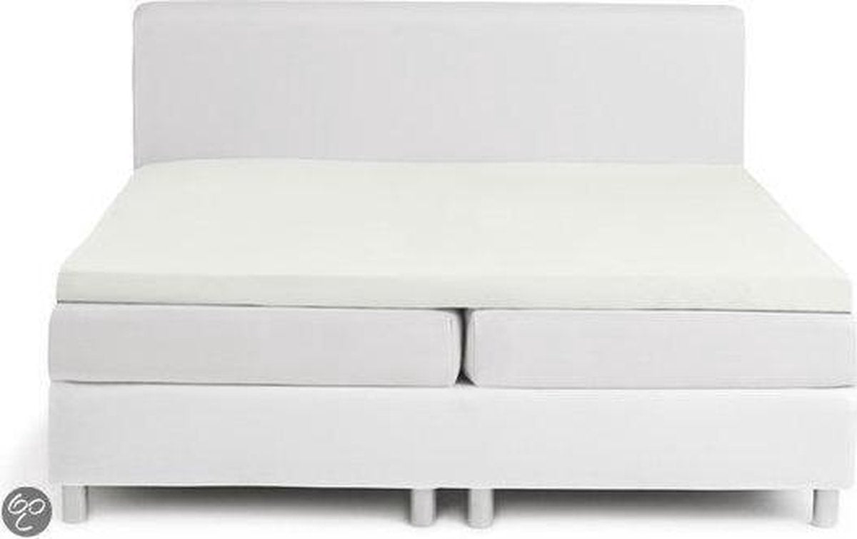 Drap-housse Nightkiss Damai pour surmatelas - coton - 180 x 200 - ivoire