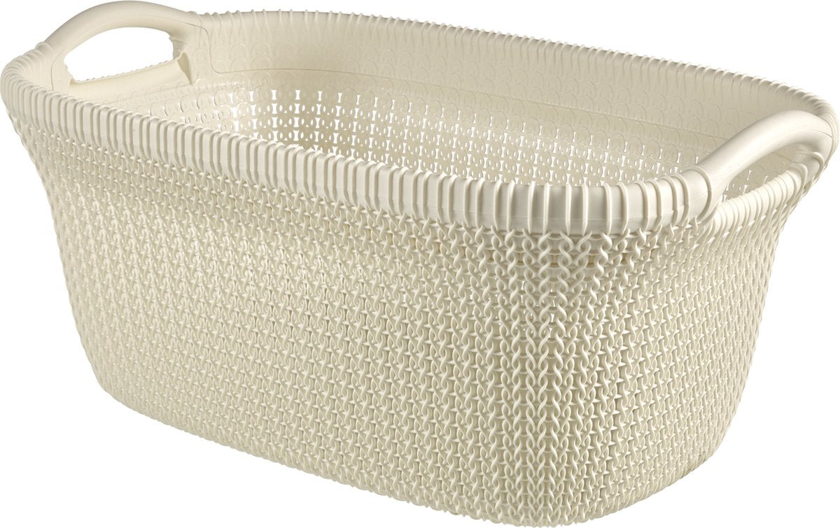 Curver Curver Laundry Basket Knit 40 L Crèmewit