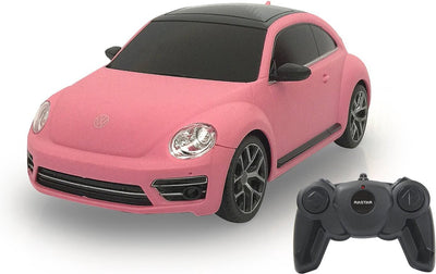 Rastar RC Beetle Volkswagen Rose, voiture télécommandée, 2,4 GHz. échelle de voiture 1:24 phares de travail 2,4 GHz | cadeau de jouet pour les enfants