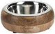 Conçu par lotte mandira bol de nourriture - bol de nourriture pour chien - bol à boire pour chien - bois acier inoxydable - 350ml
