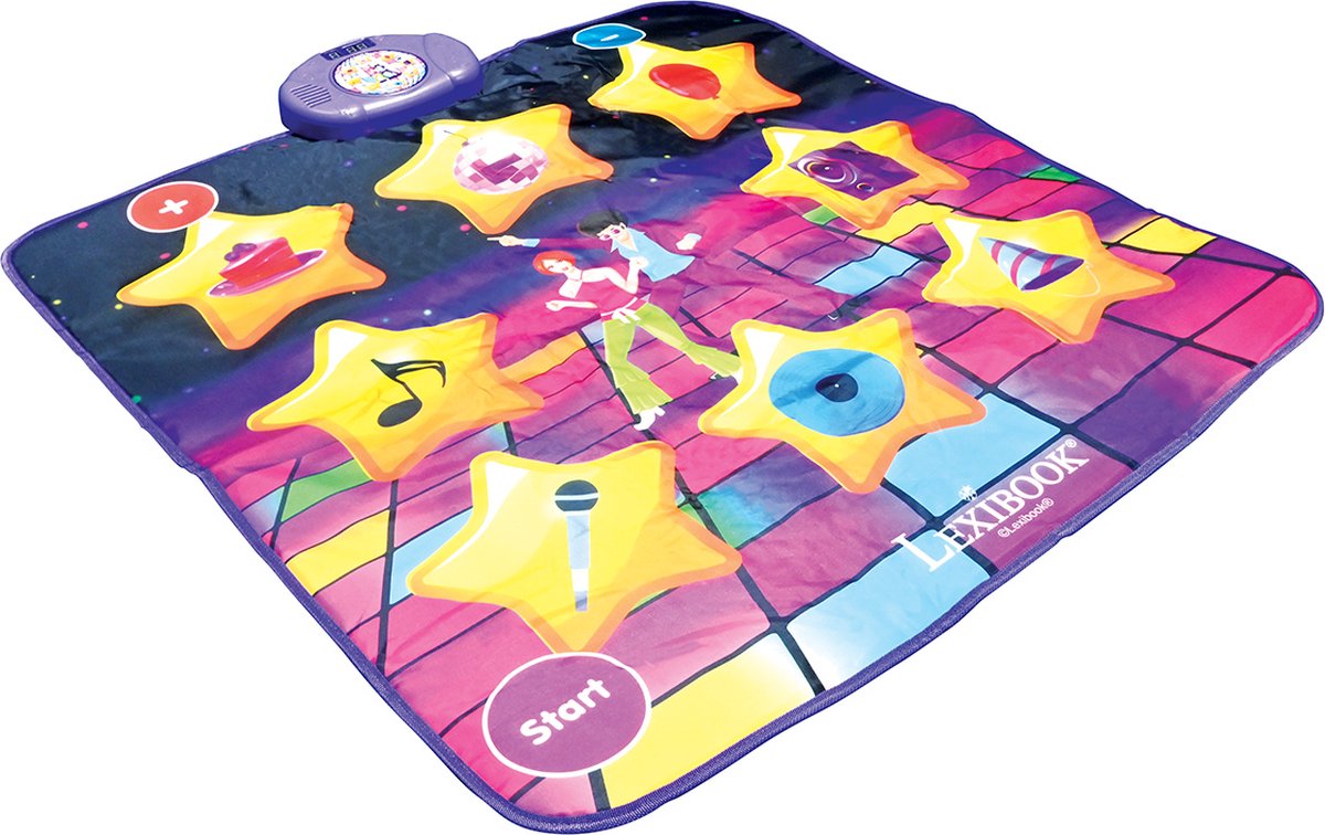 Tapis de danse électronique Lexibook, bluetooth et lumineux avec 6 modes de jeu
