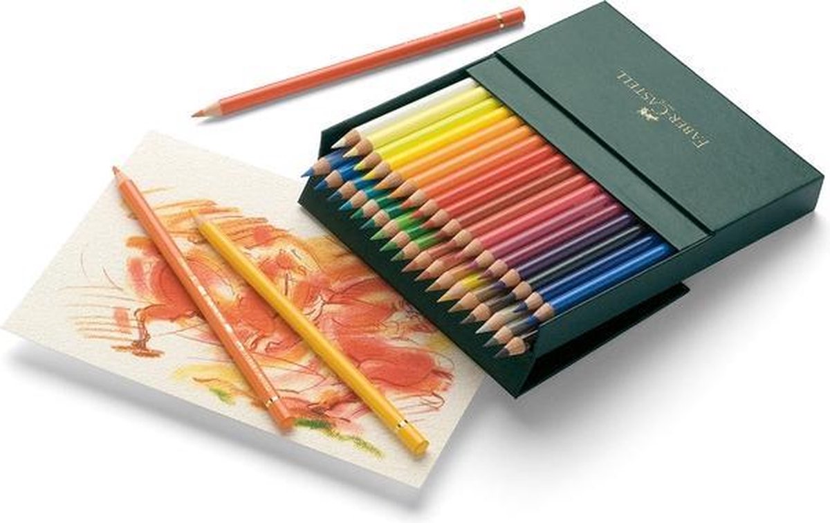 Crayons de couleur Faber-castell - polychromos - 36 pièces en boîte studio - fc-110038