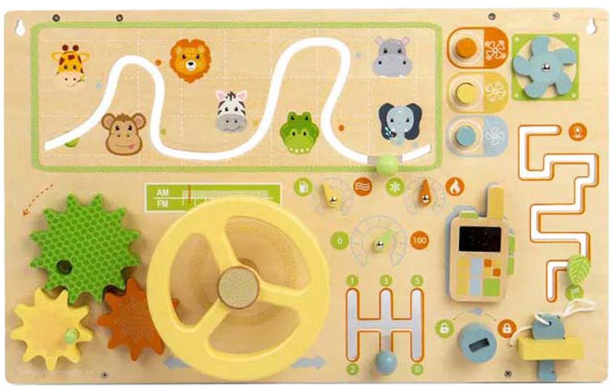 Planche d'activités jungle en bois Bigjigs
