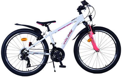 Volare XC Race Bike pour enfants 24 pouces 21 vitesses rose blanc