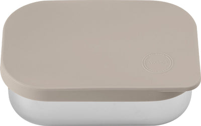 Aya ida aya ida - boîte à lunch - boîte de rangement - à emporter - pain - déjeuner - salade - acier inoxydable - couvercle en silicone - 900 ml - beige crème