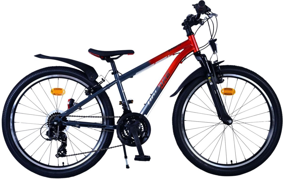 Volare XC Race Children's Bicycle 24 pouces 21 vitesses Gris rouge