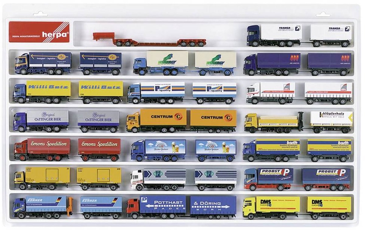 Herpa 029346 h0 vitrine plastique 700 mm x 450 mm x 35 mm