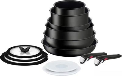 Tefal ingenio unlimited - set de casseroles - 13 pièces - induction - empilable - poignée amovible - peu encombrant