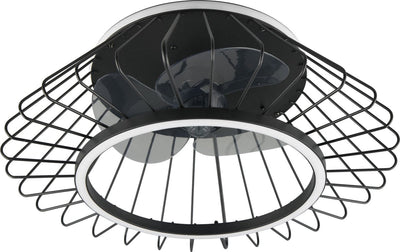 Rl vis ta lumière réalité karlsborg - ventilateur - noir mat - incl. 1x CMS 30w