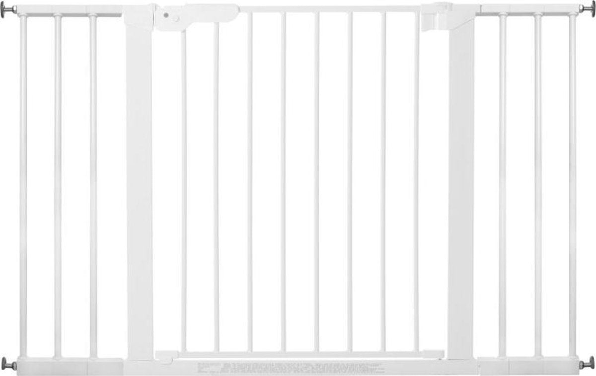 Babydan premier portail d'escalier tout en un sans perçage - 73,5 - 119 cm - montage par pince - blanc