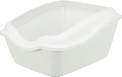 Bac à litière pour chat Cleany Trixie avec bord blanc - 54x45x29 cm