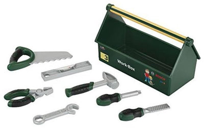Klein Toys - boîte à outils jouet Bosch mini - inclut scie, tournevis et plus