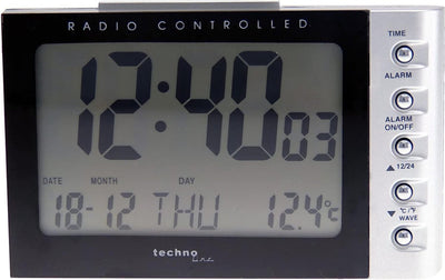 Réveil radio-piloté Technoline - date - température - poids 188