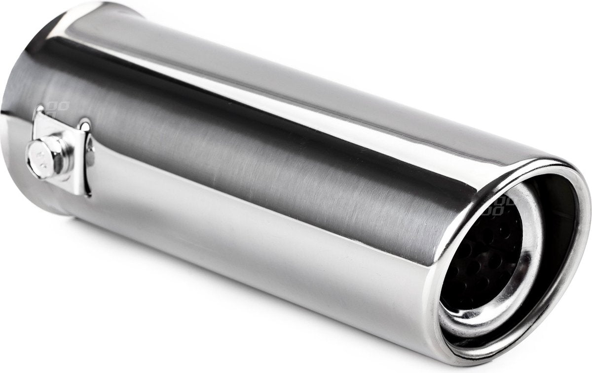 Embout décoratif d'échappement Amio pour voiture - chrome - diamètre 30-45 mm - acier inoxydable