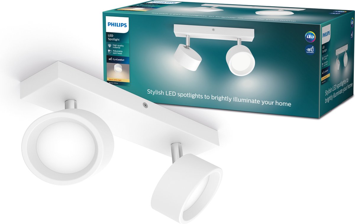 Philips LED Philips Bracia Bar blanc 27k 2x5,5w 27k