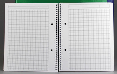 Cahier à spirale traditionnel Gallery ft A4, quadrillé 5 mm, couleurs assorties, 160 pages, 6 pièces