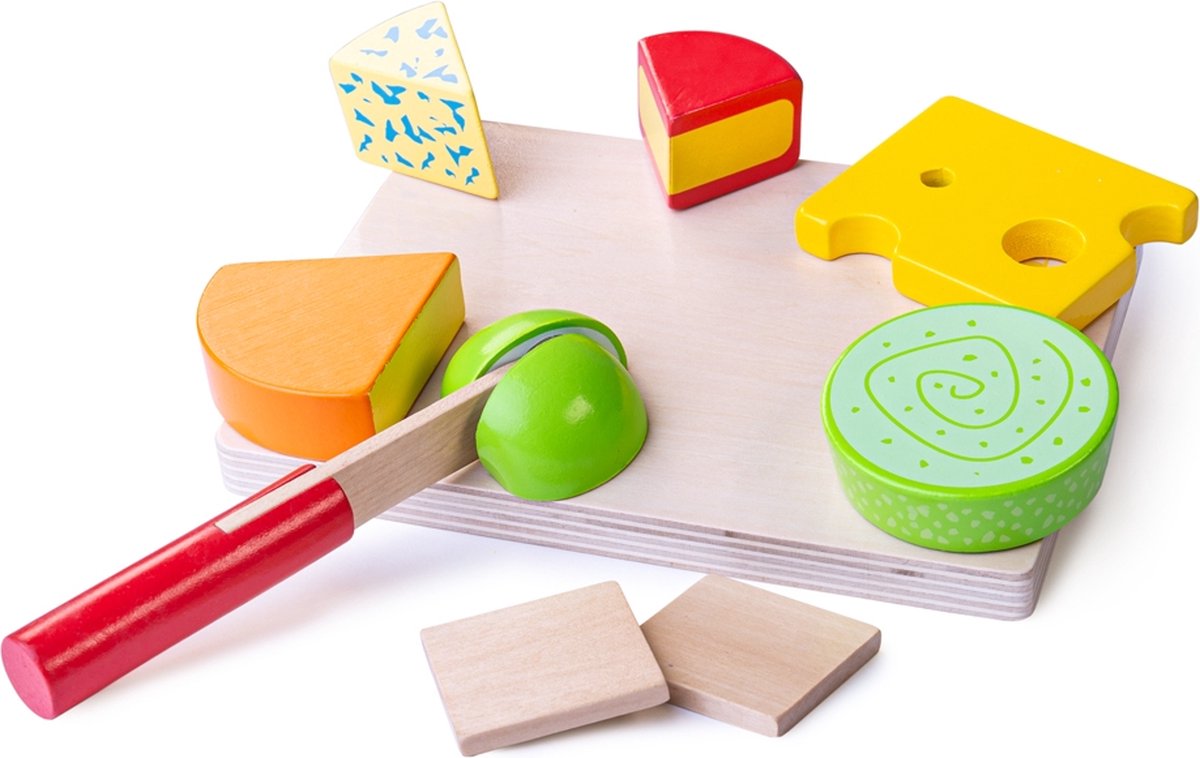 Bigjigs Wooden Cheese Board, 10dlg.